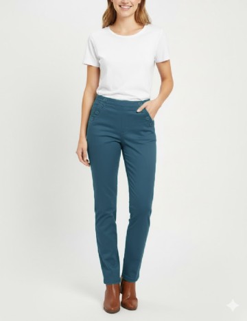
						Pantaloni Pull&Bear, albastru