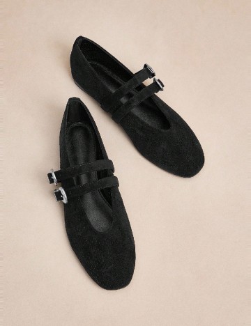 
						Balerini SHEIN, negru