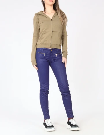 Pantaloni Pull&Bear, albastru