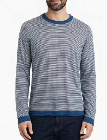 Bluza Zara, albastru/gri