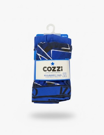 
						Set Boxeri 2 perechi Cozzi, albastru