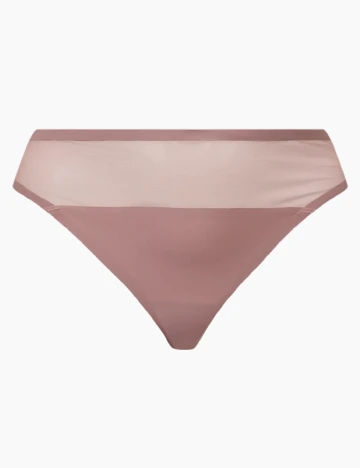 Chiloti Second Skin, roz pudra inchis