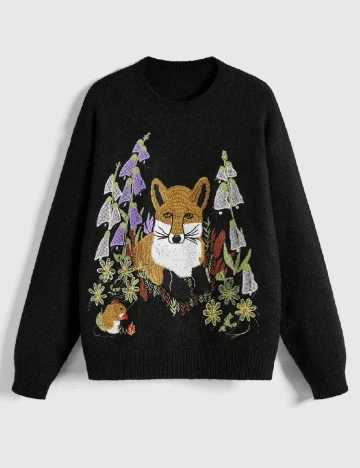 Pulover Romwe, negru