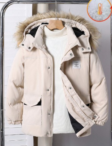 
						Geaca Shein Kids, crem