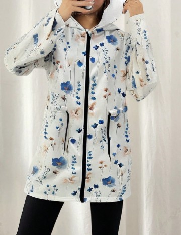 
						Trench Shein Kids, floral print