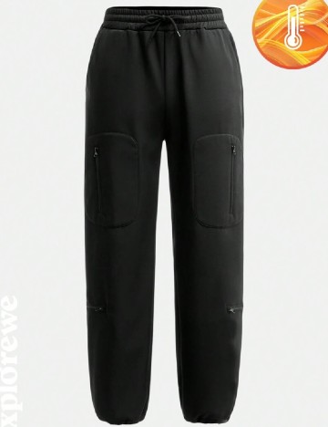 
						Pantaloni Shein Kids, negru