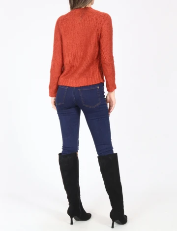 Cardigan Zara, caramiziu