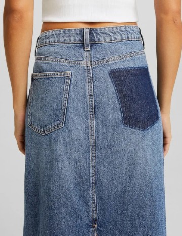 Fusta Bershka, albastru