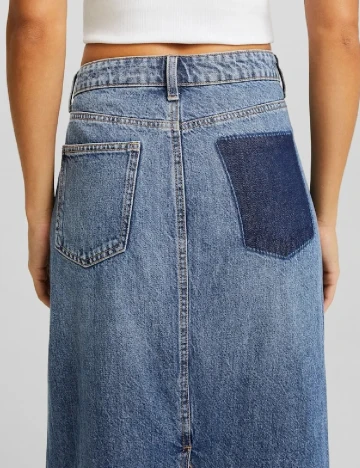 Fusta Bershka, albastru