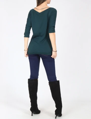 Bluza Bershka, verde inchis