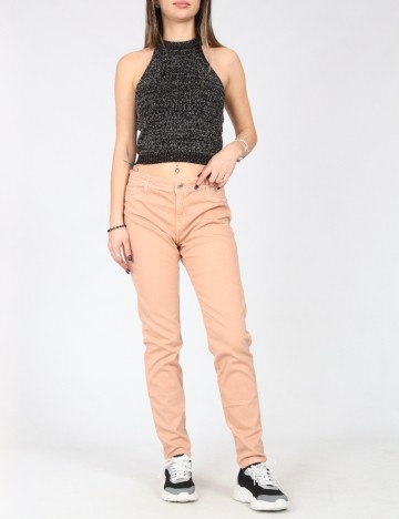 Blugi Bershka, roz pudra inchis