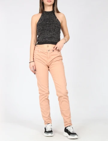 Blugi Bershka, roz pudra inchis