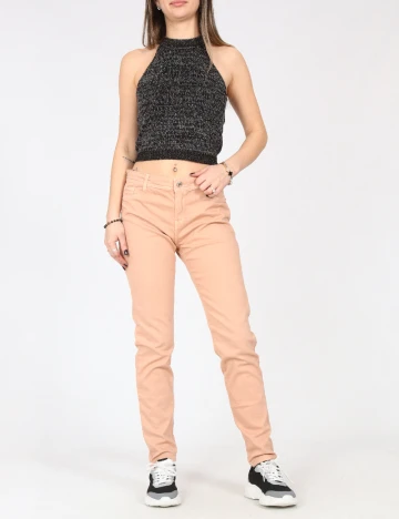 Blugi Bershka, roz pudra inchis