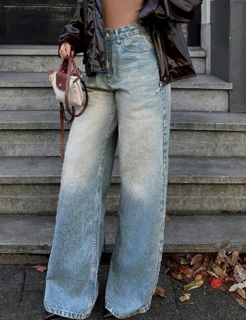 
						Blugi SHEIN, albastru