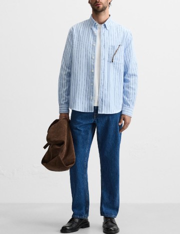 
						Camasa Zara, albastru