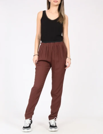 Pantaloni Zara, maro inchis