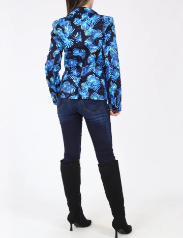 Sacou Zara, negru/albastru