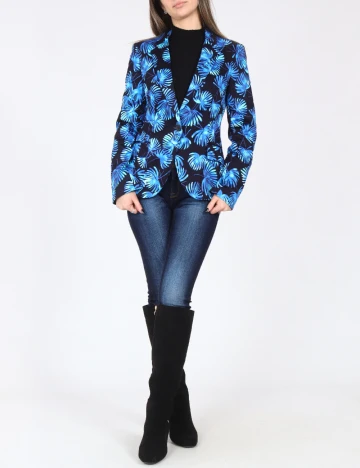 Sacou Zara, negru/albastru