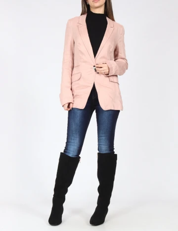 Sacou Zara, roz pudra