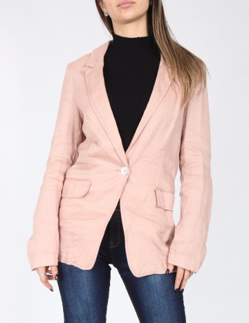 
						Sacou Zara, roz pudra