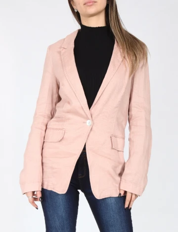 Sacou Zara, roz pudra