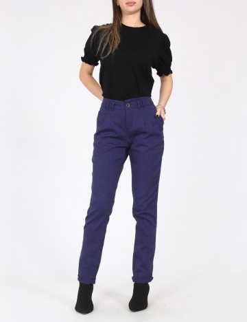 Pantaloni Bershka, bleumarin