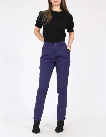 Pantaloni Bershka, bleumarin