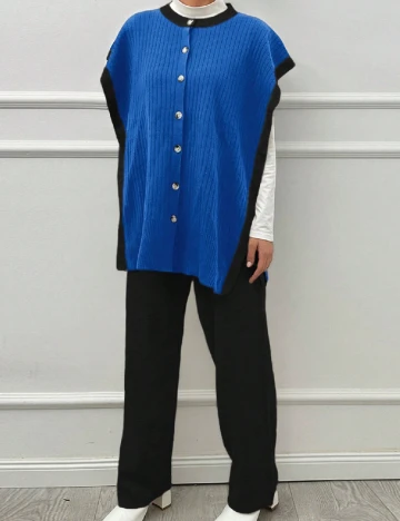 Compleu SHEIN, negru/albastru