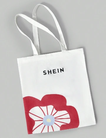 Sacosa SHEIN, alb