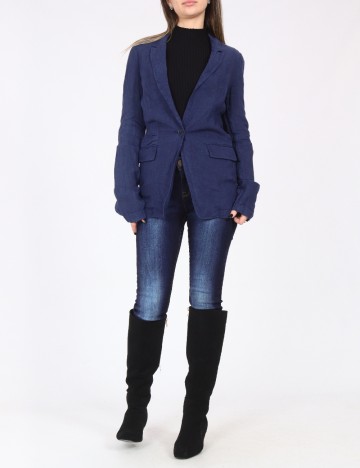 Sacou Zara, bleumarin