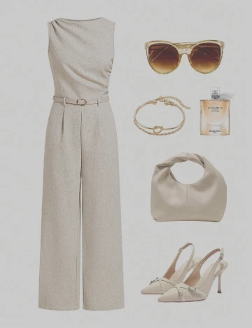 Salopeta SHEIN CURVE, gri