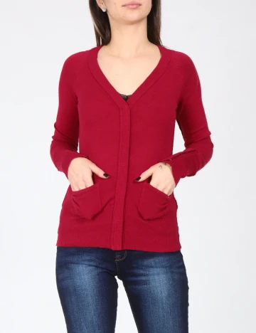 Cardigan Zara, rosu