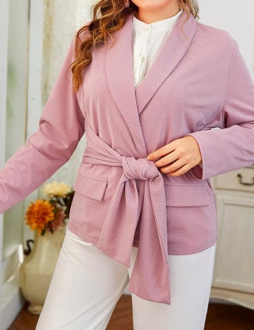 
						Sacou SHEIN CURVE, roz