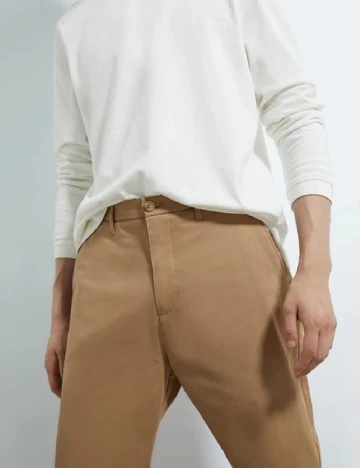 Pantaloni Zara, maro