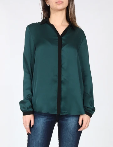 Camasa Zara, verde inchis