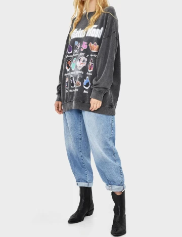 Bluza Oversize Bershka, gri