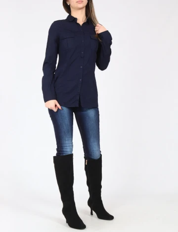 Camasa Zara, bleumarin