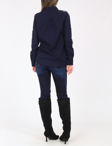 Camasa Zara, bleumarin