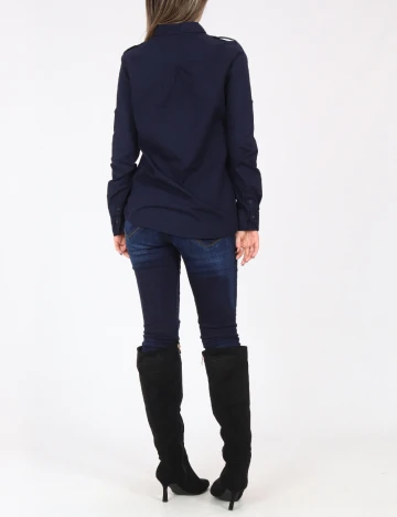 Camasa Zara, bleumarin