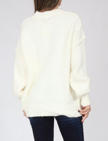 Pulover Bershka, ecru