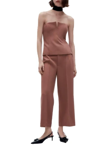 Top Zara, roz pudra inchis