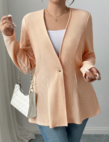 
						Sacou SHEIN CURVE, piersica