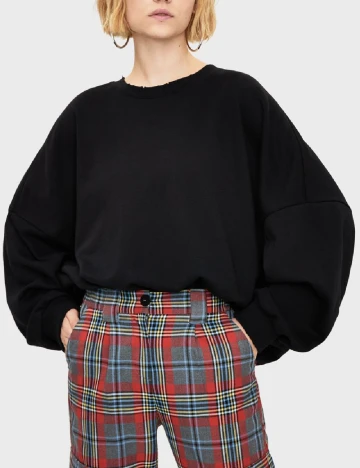Bluza Oversize Bershka, negru