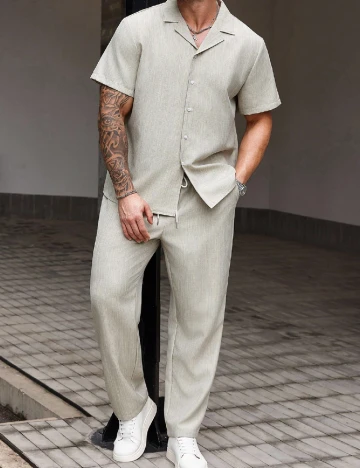 Compleu SHEIN Plus Size Men, gri