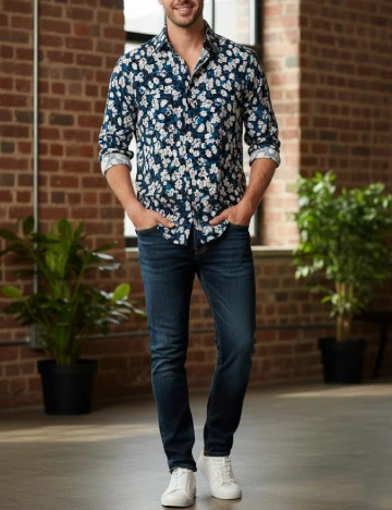 Camasa Zara, floral print