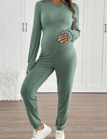 Salopeta SHEIN Maternity, verde