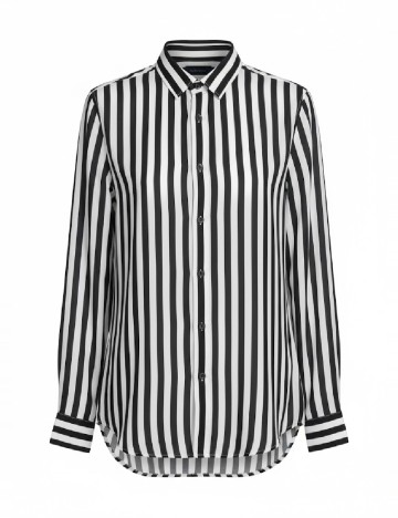 Camasa Zara, alb/negru