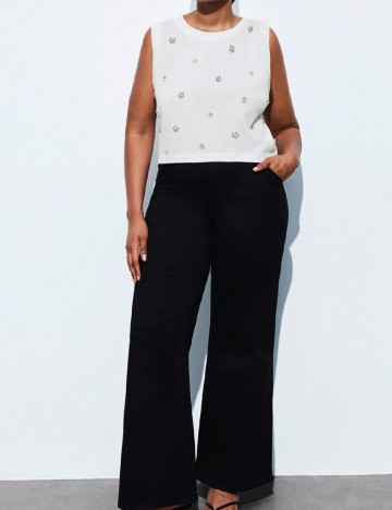 
						Top SHEIN CURVE, alb