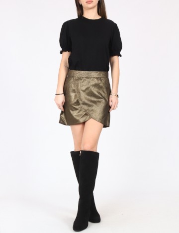 Fusta Bershka, auriu