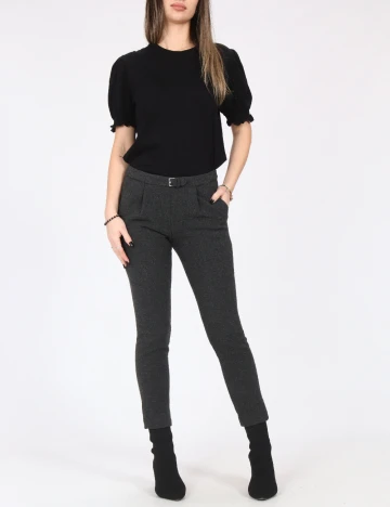 Pantaloni Zara, gri inchis